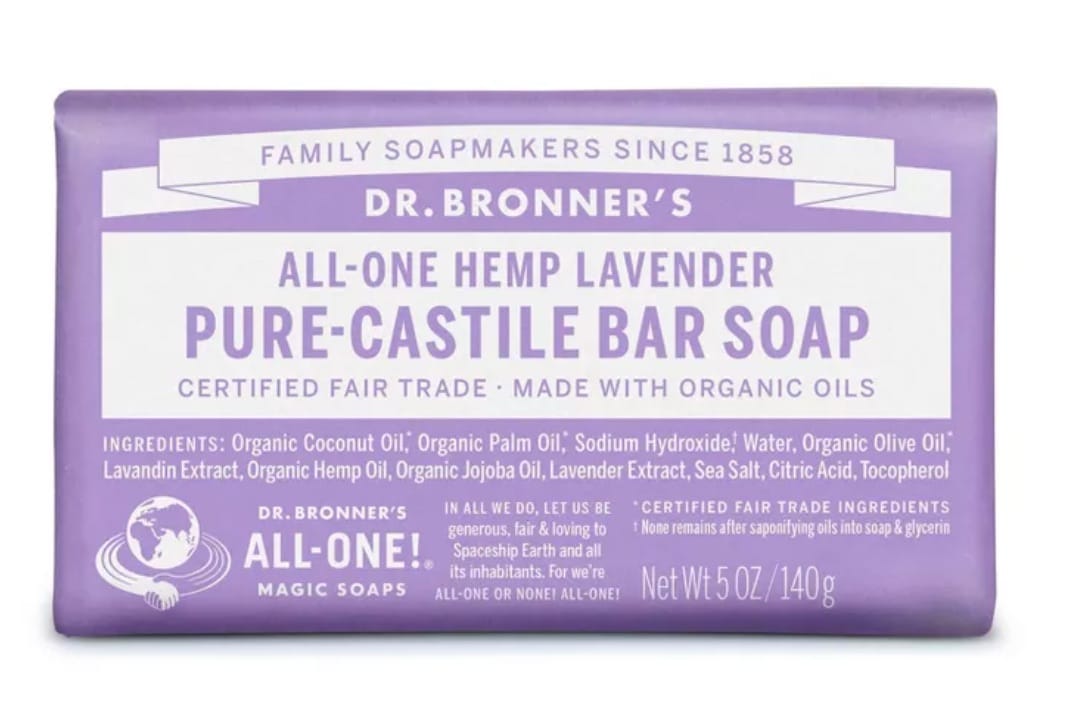 dr bronner's brand bar soap