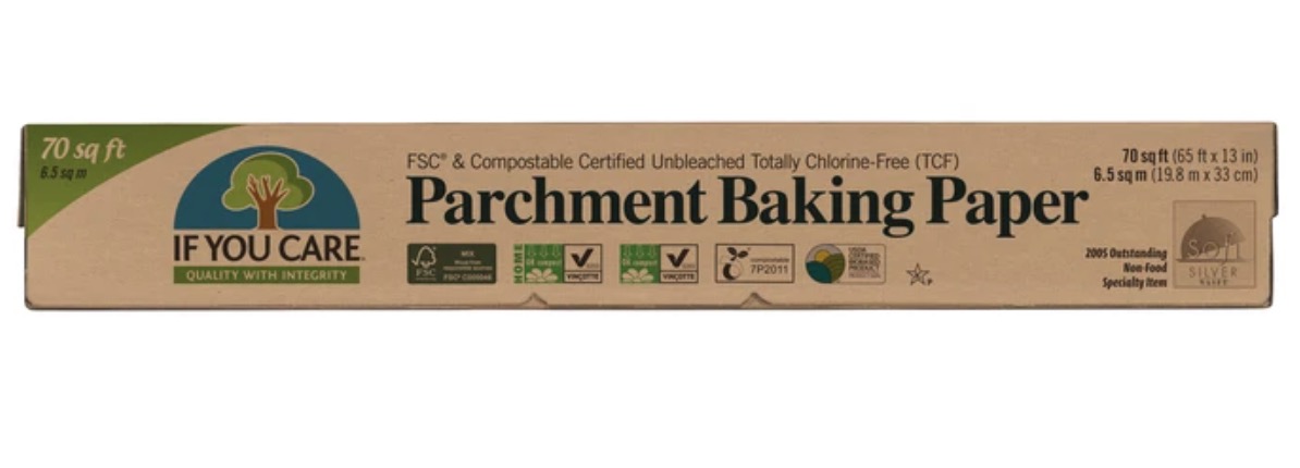 box of if you care brand unbleached parchment paper